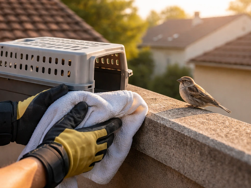 How to Get a Bird Down From a High Place Safely
