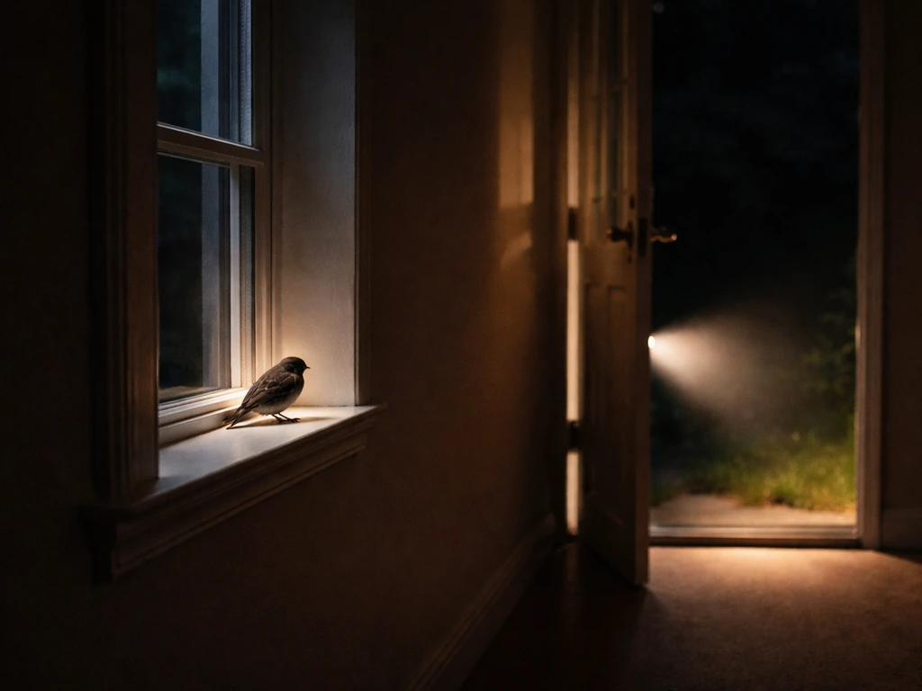 How to Get a Bird Out of a House at Night Safely