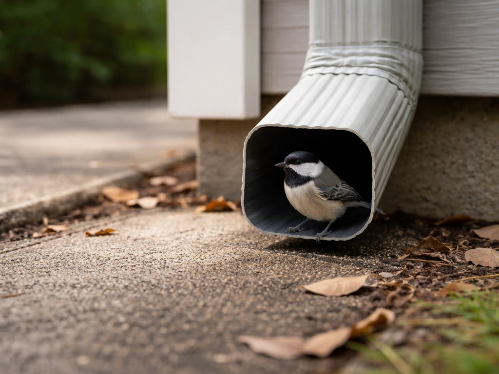 How to Get a Bird Out of a Downspout Safely and Humanely